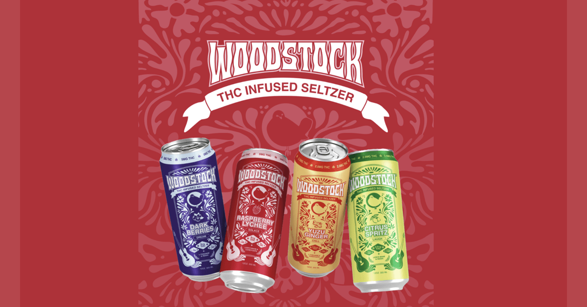 Woodstock Brand Celebrates 56th Anniversary with Launch of THC Infused Seltzers